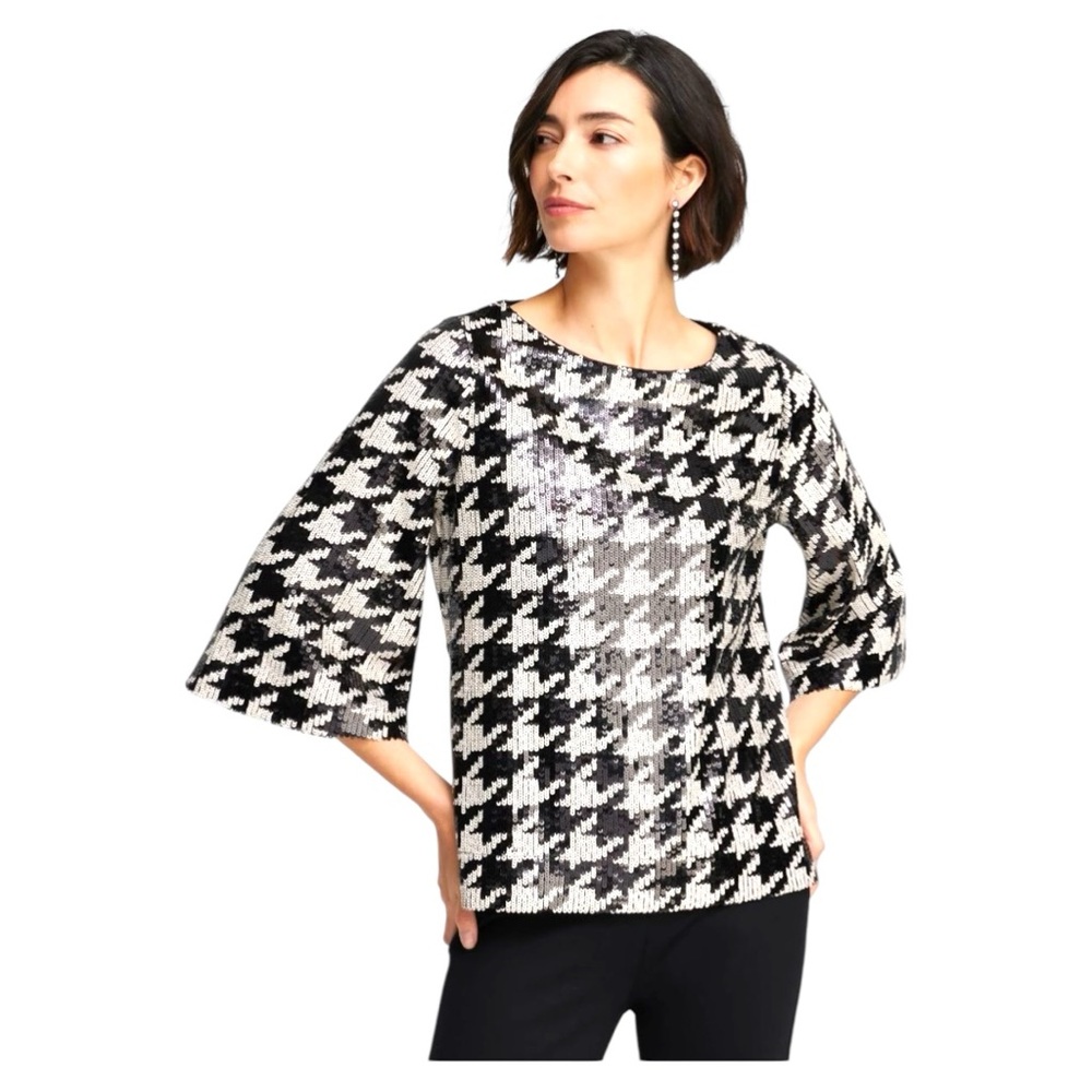 Chico’s NWT Sequin Houndstooth Size XXL
**OUT OF STOCK ON CHICO’S WEBSITE**